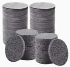 110pcs Compressed Facial Sponges - Disposable Natural Round Soft Pads | Multicolour
