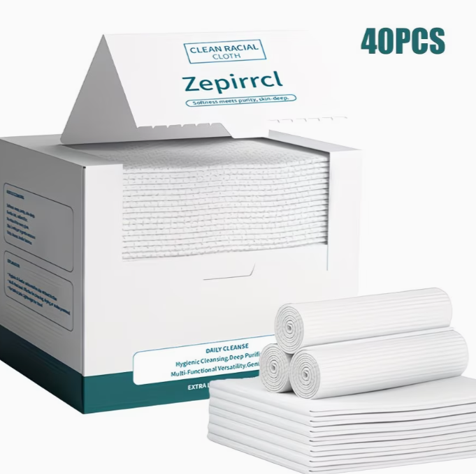 Disposable Large Facial Towels 26x30cm - Soft & Skin-Friendly | 40 or 80 Sheets