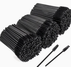 500pcs Disposable Mascara Wands & Eyelash Extension Brushes - Soft Nylon Bristles | Professional