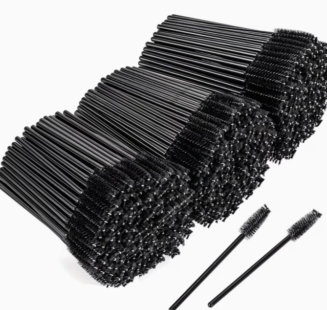 500pcs Disposable Mascara Wands & Eyelash Extension Brushes - Soft Nylon Bristles | Professional
