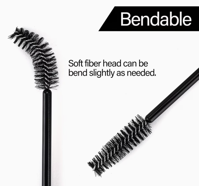 500pcs Disposable Mascara Wands & Eyelash Extension Brushes - Soft Nylon Bristles | Professional