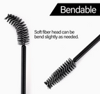 500pcs Disposable Mascara Wands & Eyelash Extension Brushes - Soft Nylon Bristles | Professional