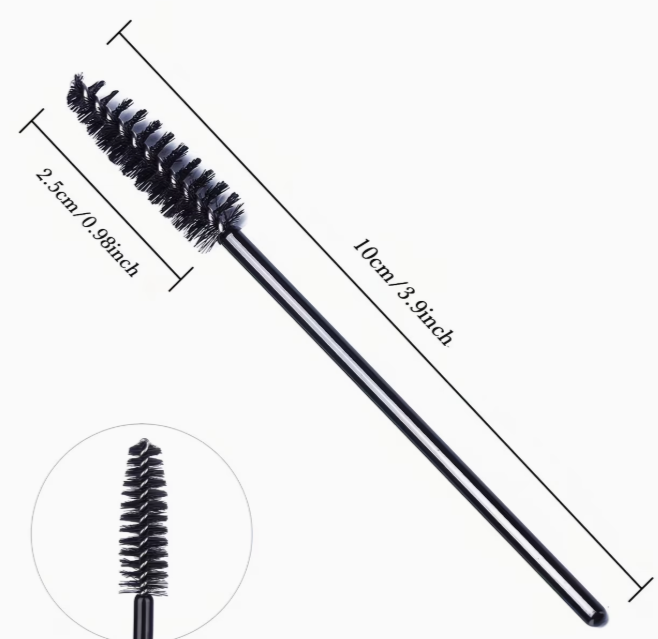 500pcs Disposable Mascara Wands & Eyelash Extension Brushes - Soft Nylon Bristles | Professional