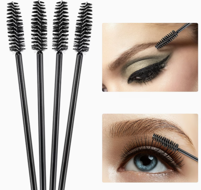 500pcs Disposable Mascara Wands & Eyelash Extension Brushes - Soft Nylon Bristles | Professional