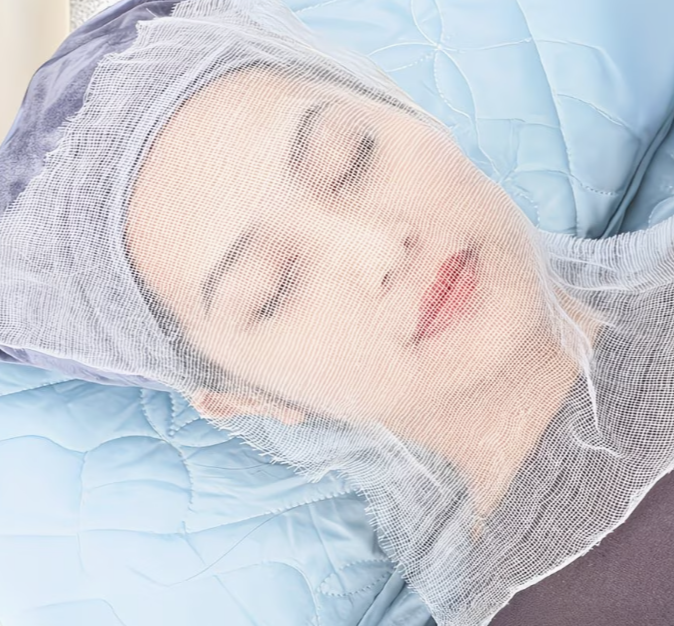 50pcs Disposable Soft Film Beauty Gauze Pads - Professional Facial Mask Sheets