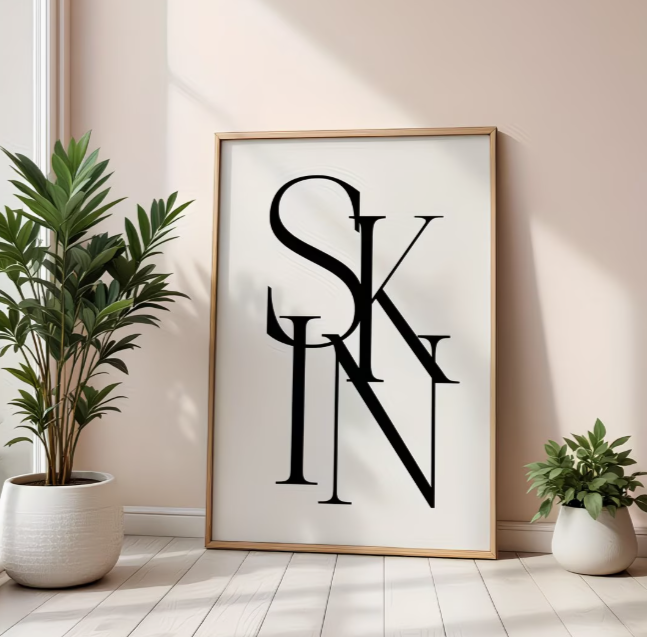 1pc Unframed Esthetician Studio Wall Art