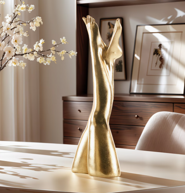 Exquisite Resin Art Statue of Beautiful Legs