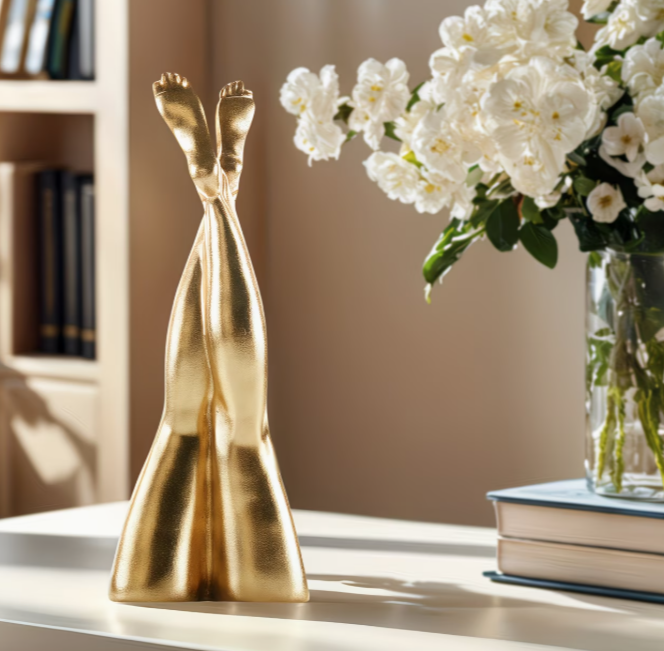 Exquisite Resin Art Statue of Beautiful Legs