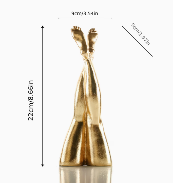 Exquisite Resin Art Statue of Beautiful Legs