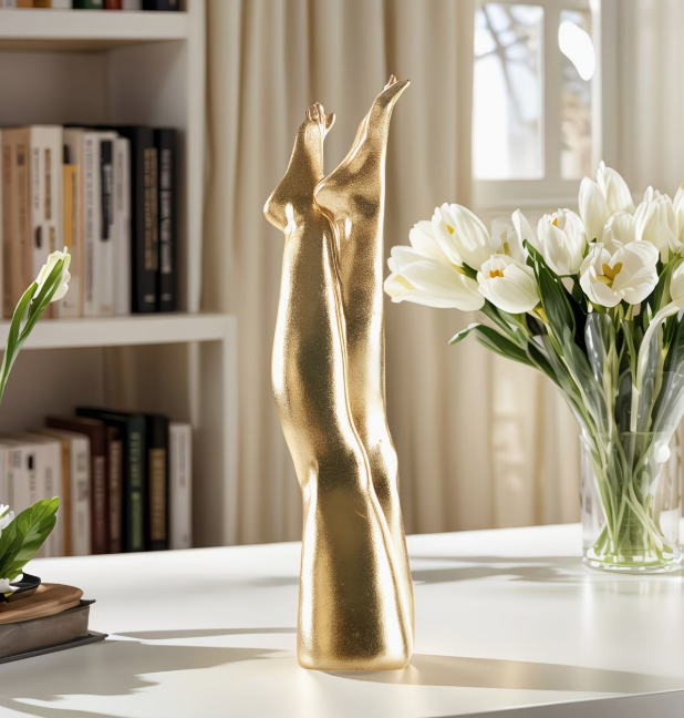 Exquisite Resin Art Statue of Beautiful Legs