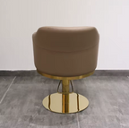 Modern Gold Metal Hydraulic Reclining Styling Chair
