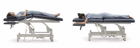 Adjustable Electric Massage Bed with Arm Rests