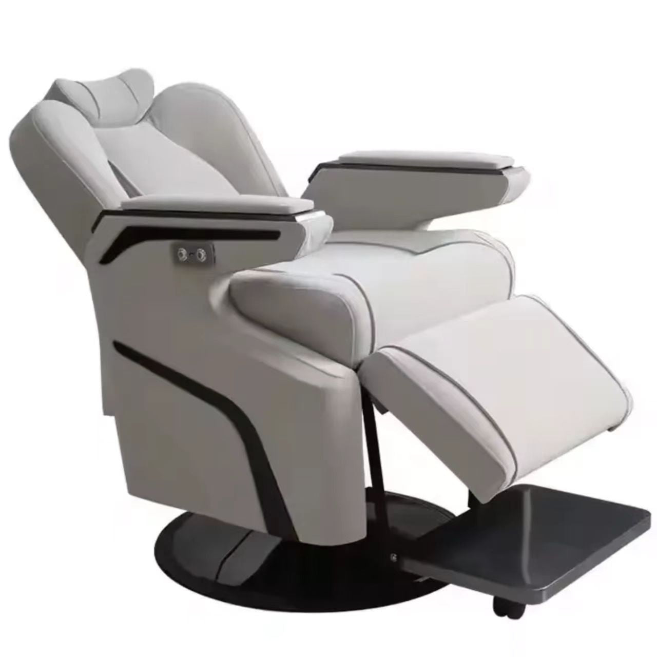 Leather Mechanical Styling & Barber Chair 360° Rotation A