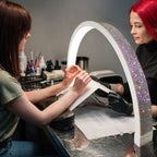 Table Moon Light Manicure Lamp with Phone Stand