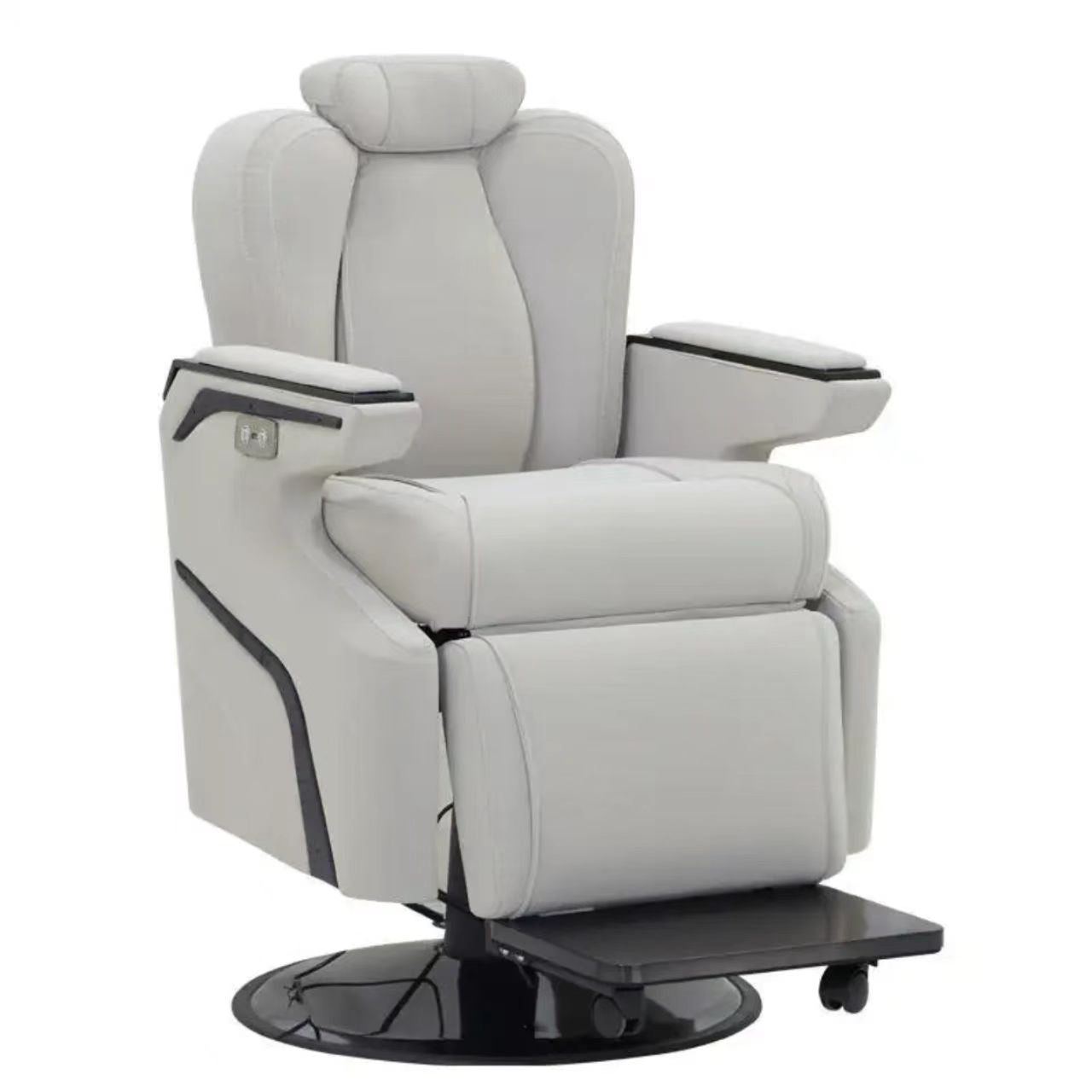 Leather Mechanical Styling & Barber Chair 360° Rotation A