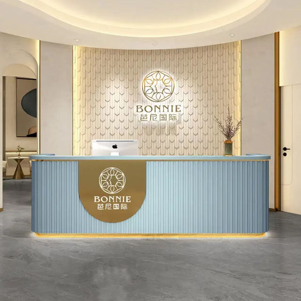 Custom Rectangular Salon & Spa Reception Desk A