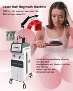Professional 650nm Laser Hair Regrowth Machine for Hair Loss Treatment & Scalp Health