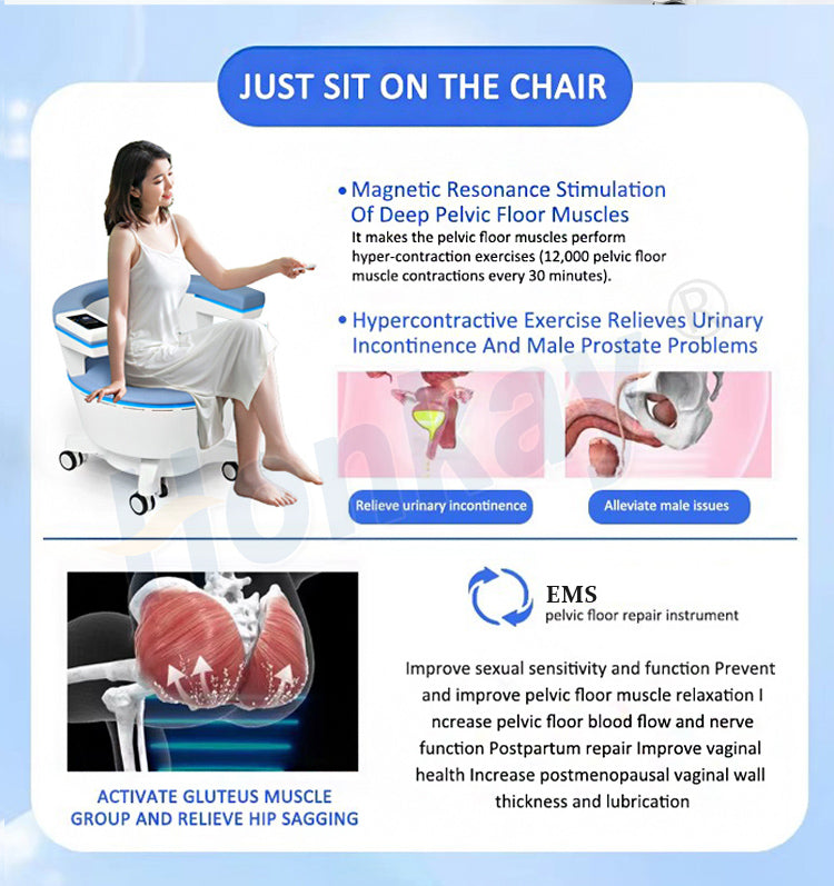 Professional EMS Pelvic Floor Chair for Urinary Incontinence & Pelvic Health