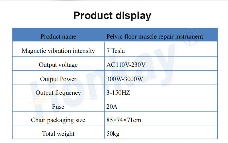 Professional EMS Pelvic Floor Chair for Urinary Incontinence & Pelvic Health