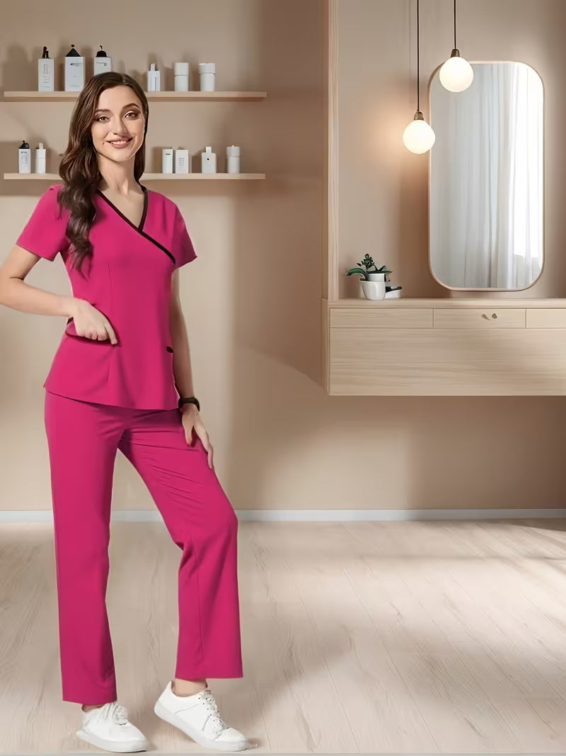 Two Piece Practical Salon/Spa Esthetician Uniform Set B