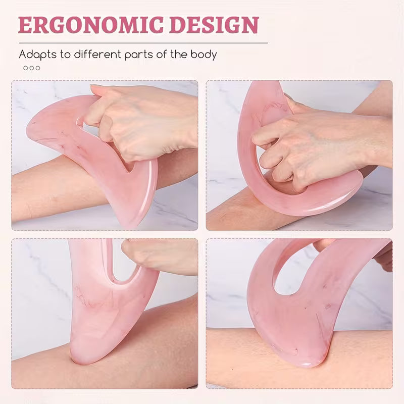 Large Resin Body Gua Sha with Handle