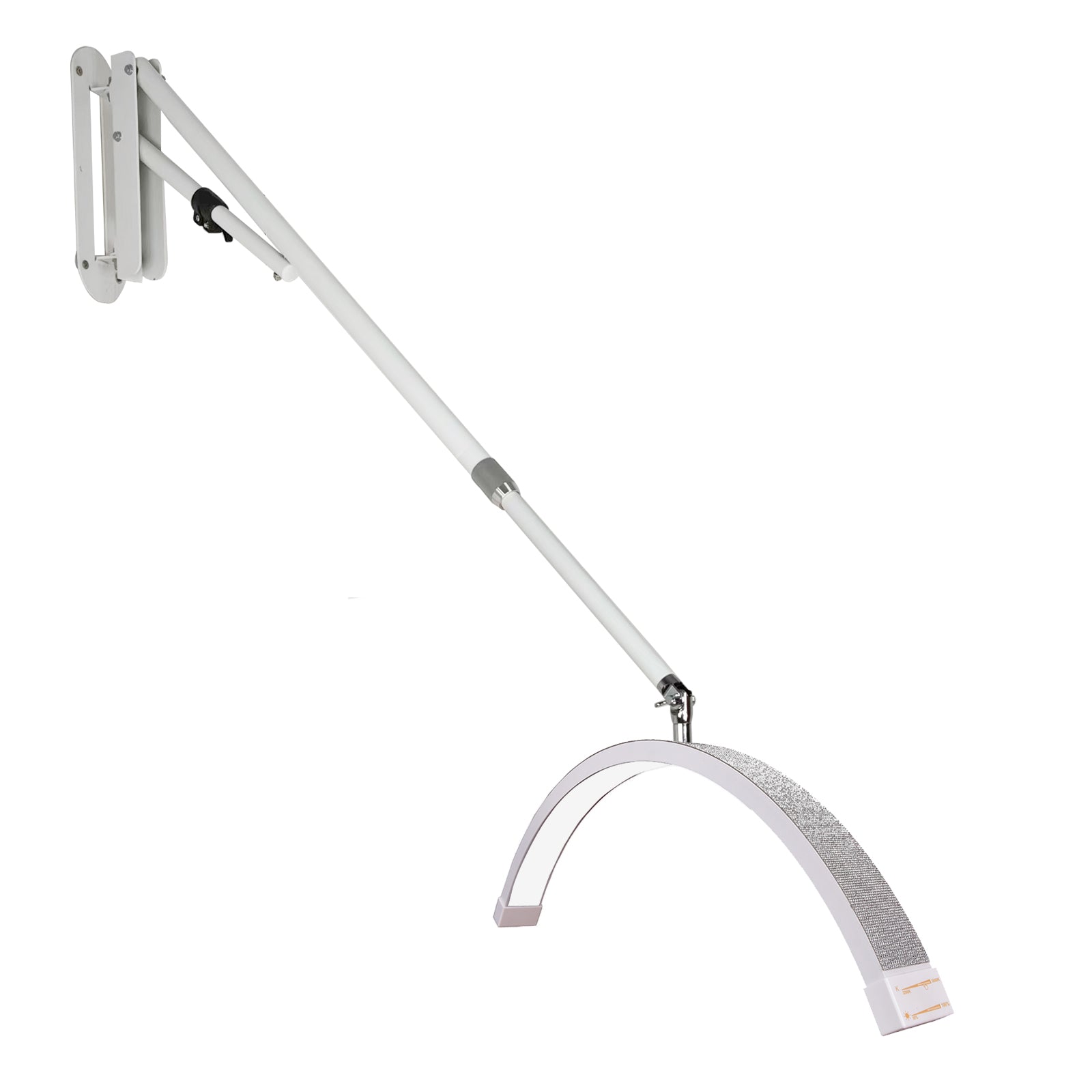 Wall Mounted Half Moon Light Manicure Lamp with Phone Stand