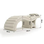 Curved Beauty Bed Combo with Towel Storage & Stool