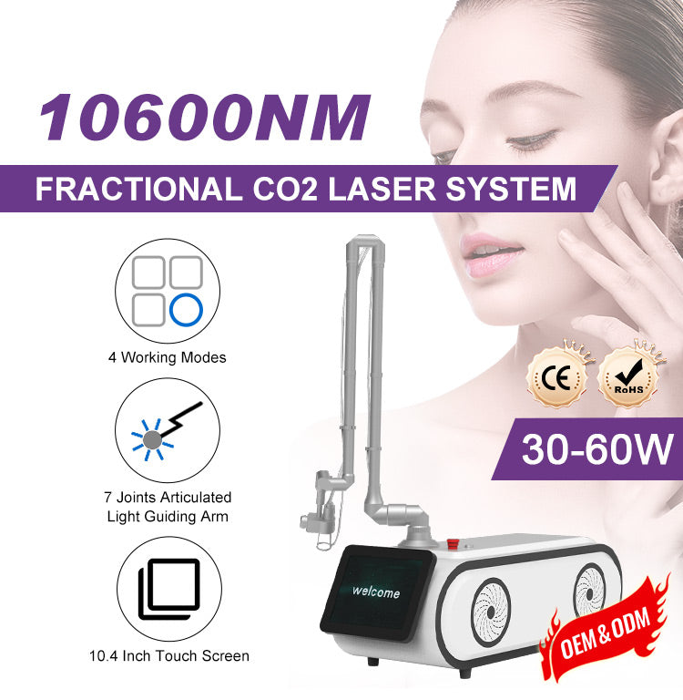 Professional 10600nm Fractional CO2 Laser Machine for Skin Resurfacing & Scar Removal