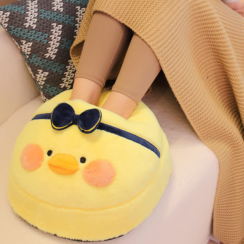 Children's Yellow Foot Warmer - Soft Plush Heated Design for Kids | Luxe Salon Equipment