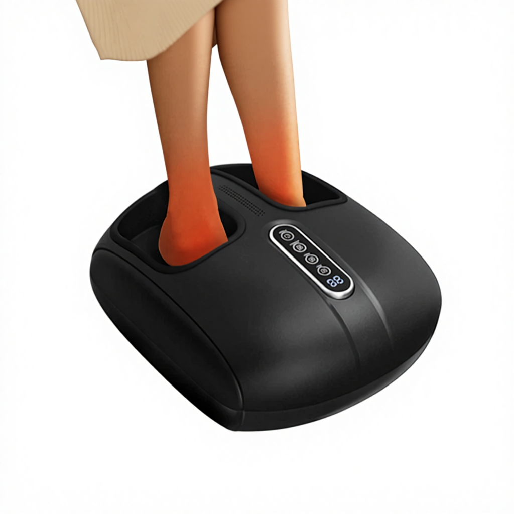 Foot Massager with Heat Therapy and Air Compression - Pain Relief Device | Luxe Salon Equipment