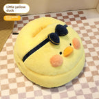 Children's Foot Warmer with Soft Plush Design - Yellow