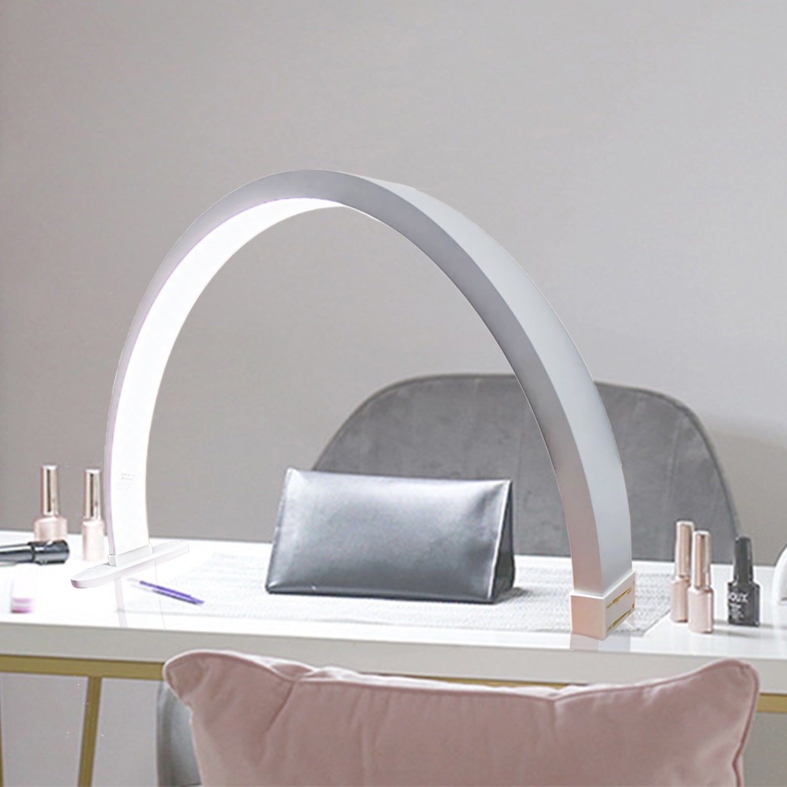 Table Moon Light Manicure Lamp with Phone Stand