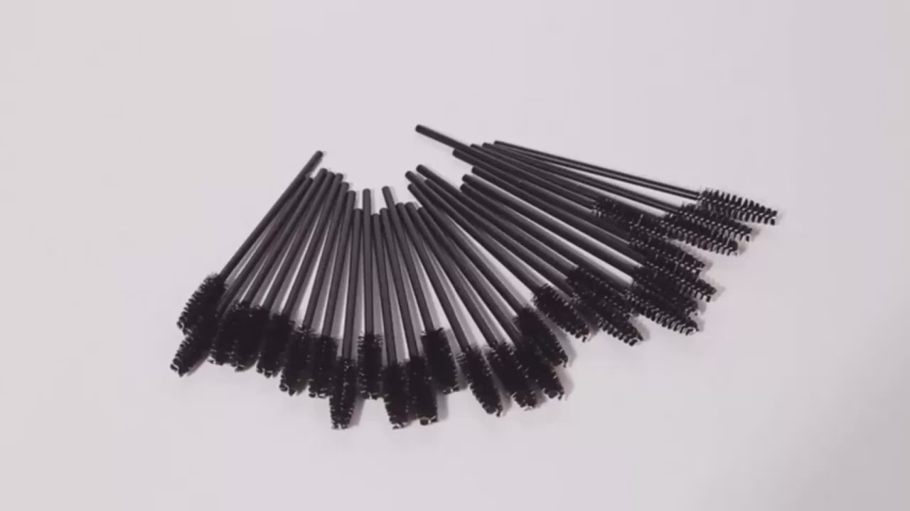 500pcs Disposable Mascara Wands & Eyelash Extension Brushes - Soft Nylon Bristles | Professional