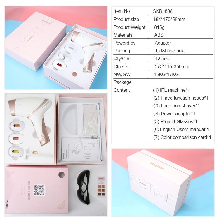 Handheld Ice Cooling ILP Hair Removal Laser