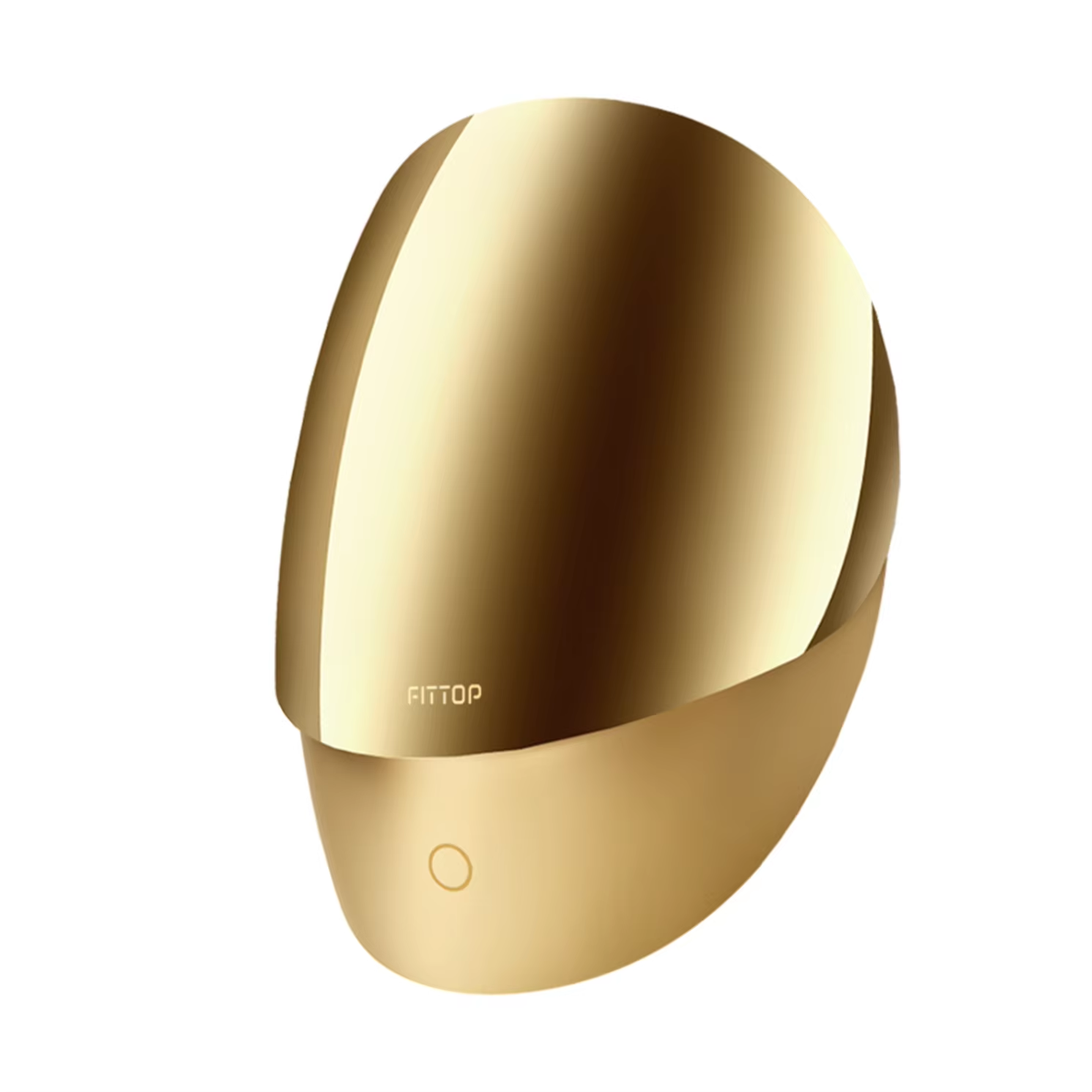 Gold LED Light Therapy Facial Mask with Bluetooth Connectivity